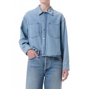 NEW AGOLDE juna relaxed shirt in interval